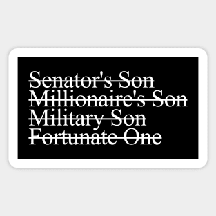 Fortunate Son, White Sticker